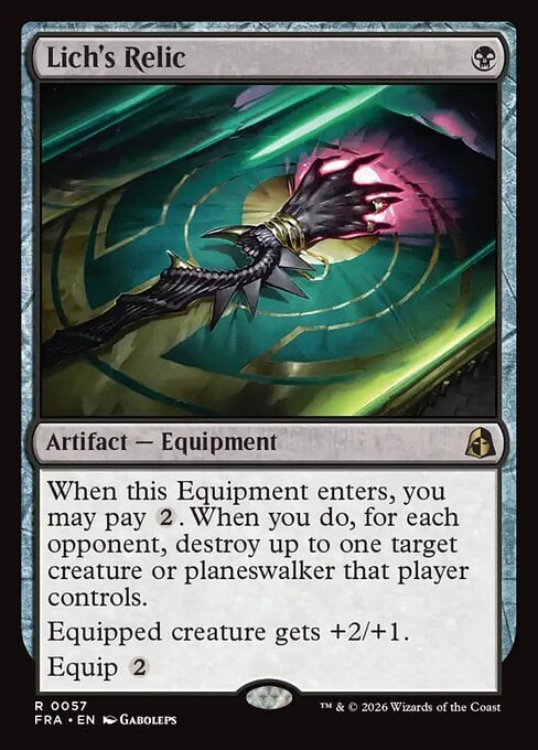 Lich's Relic Card Front
