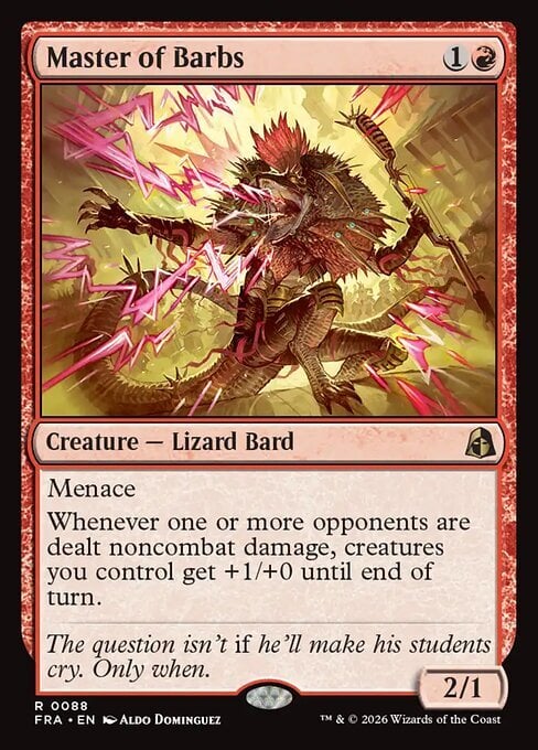 Master of Barbs Card Front