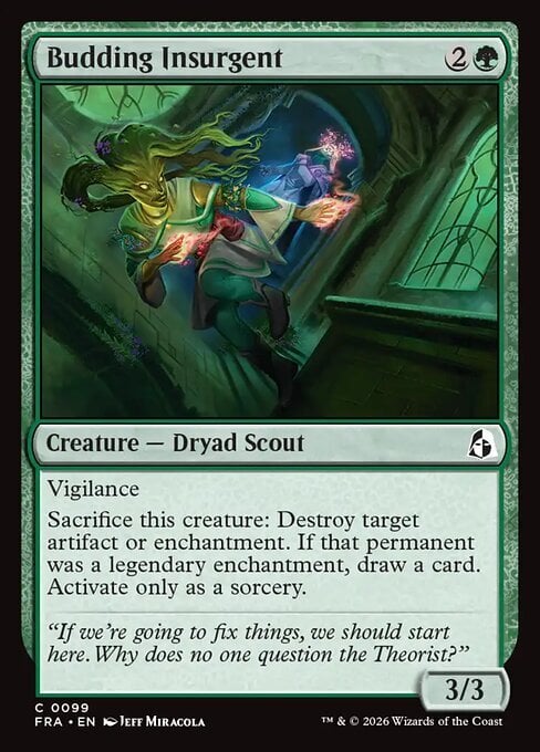 Budding Insurgent Card Front