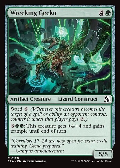 Wrecking Gecko Card Front