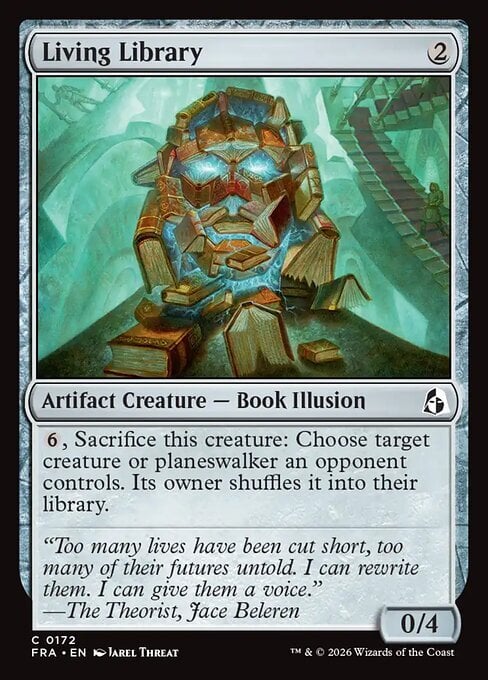 Living Library Card Front