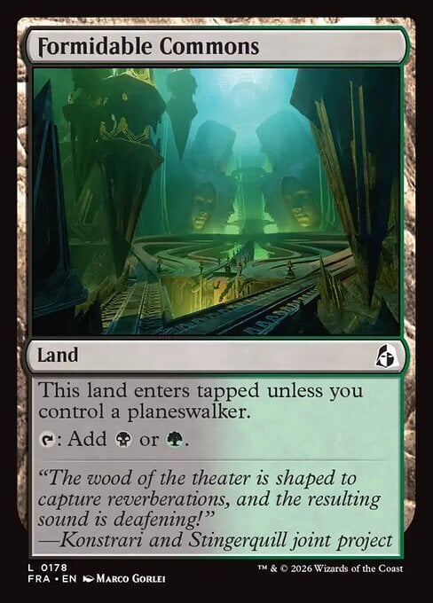 Formidable Commons Card Front