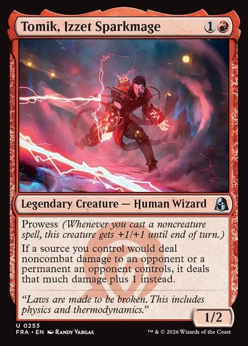 Tomik, Izzet Sparkmage Card Front
