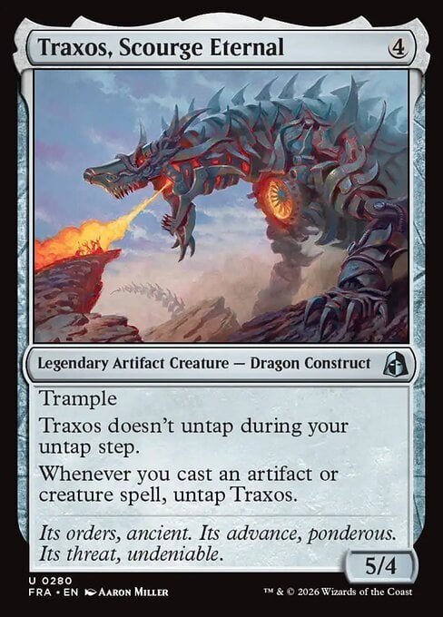 Traxos, Scourge Eternal Frente