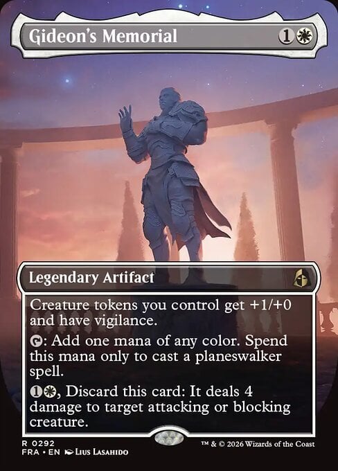 Gideon's Memorial Card Front