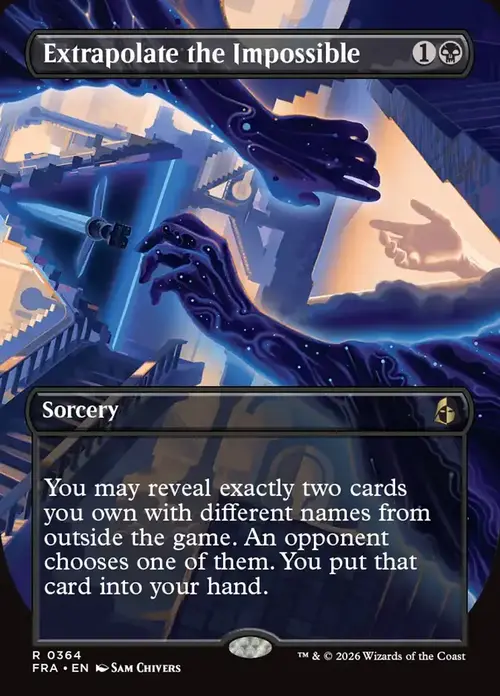 Extrapolate the Impossible Card Front