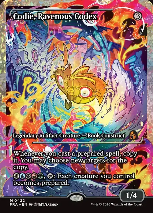 Codie, Ravenous Codex Frente