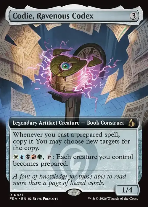 Codie, Ravenous Codex Frente