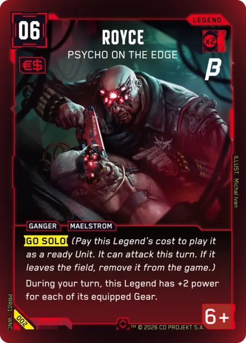 Royce - Psycho on the Edge Card Front