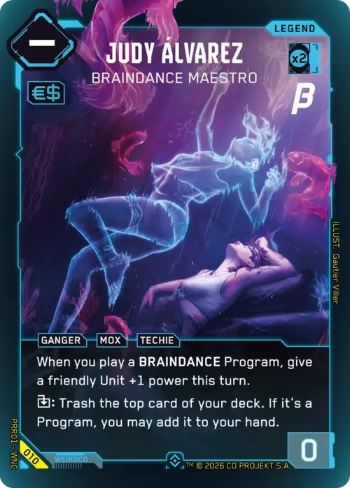 Judy Álvarez - Braindance Maestro Card Front