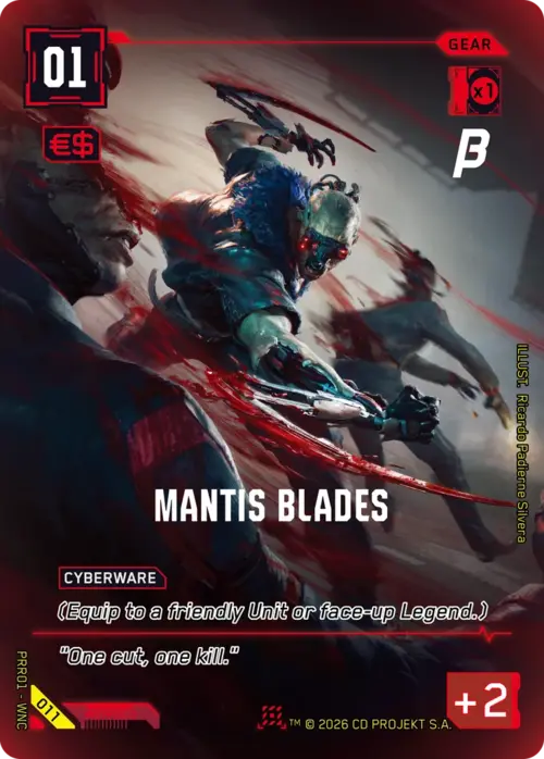 Mantis Blades Card Front