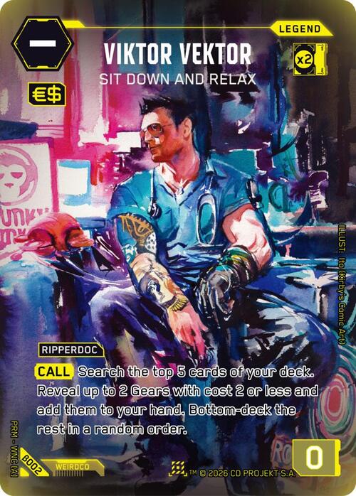 Viktor Vektor - Sit Down and Relax Card Front