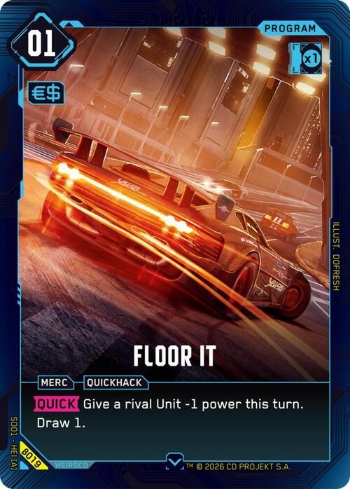 Floor It Card Front