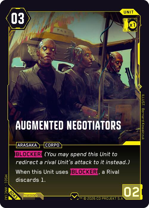 Augmented Negotiators Card Front