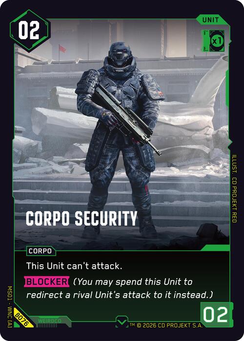 Corpo Security Card Front