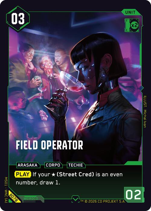 Field Operator Card Front