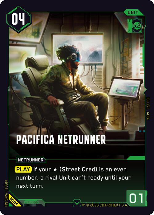 Pacifica Netrunner Card Front