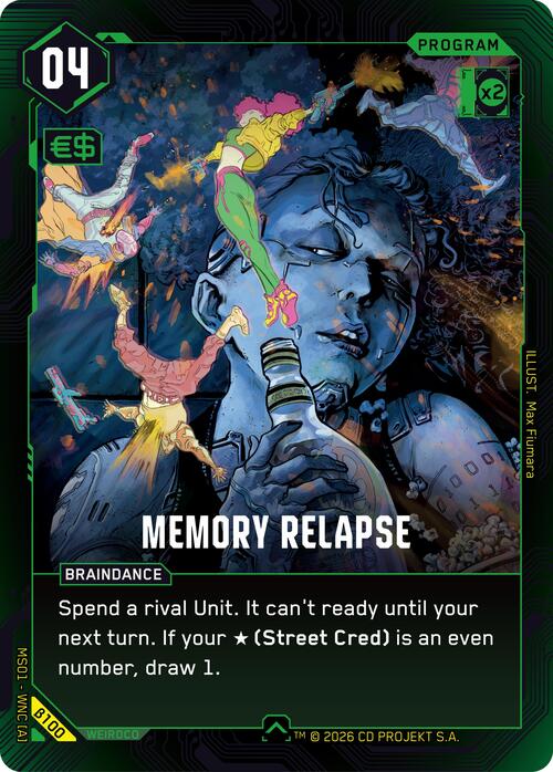 Memory Relapse Card Front