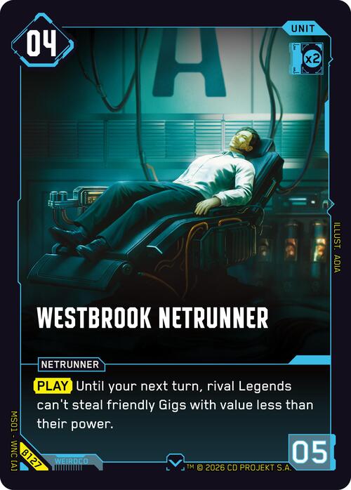 Westbrook Netrunner Frente