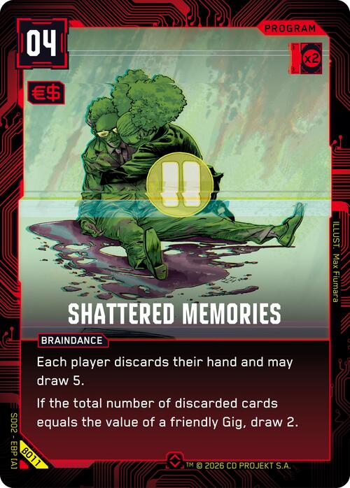 Shattered Memories Card Front
