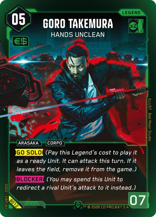 Goro Takemura - Hands Unclean Card Front