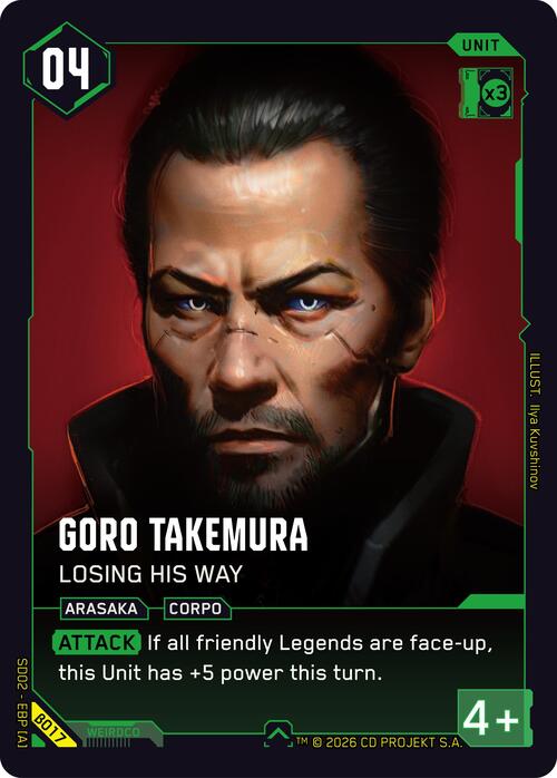 Goro Takemura - Losing His Way Card Front