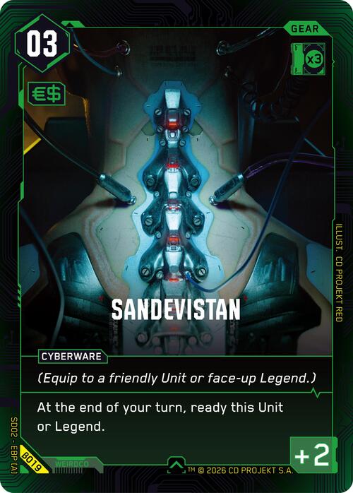 Sandevistan Card Front