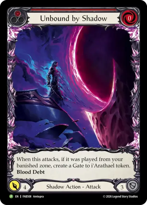 Unbound by Shadow Card Front