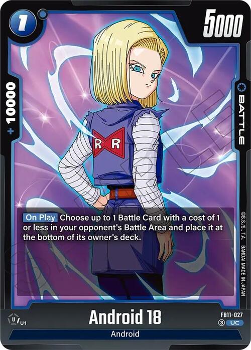 Android 18 Card Front