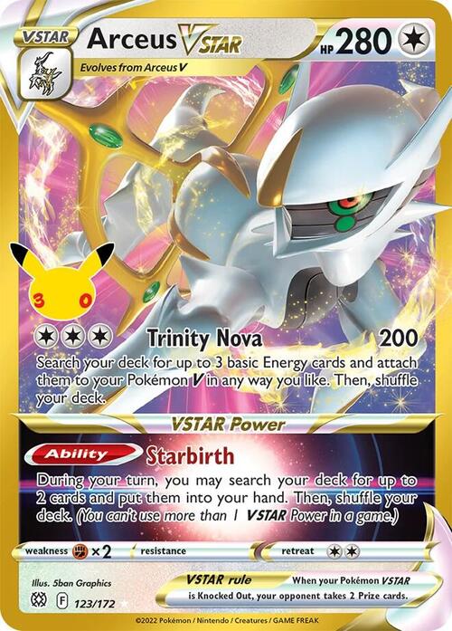 Arceus V ASTRO Card Front