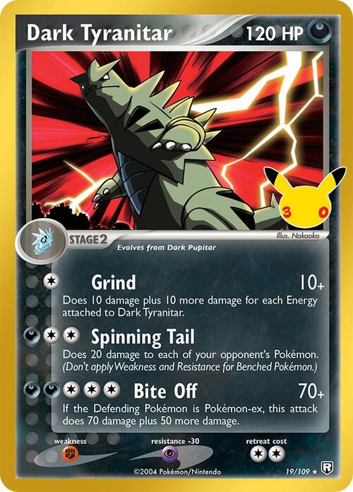 Dark Tyranitar #19 Frente