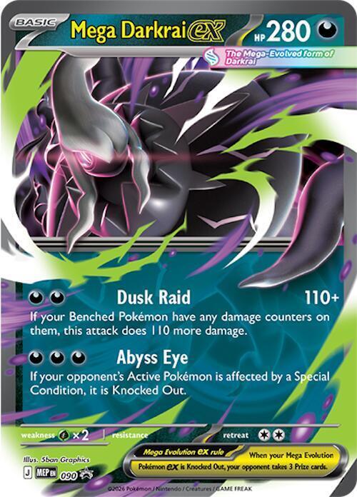 Mega Darkrai ex Card Front