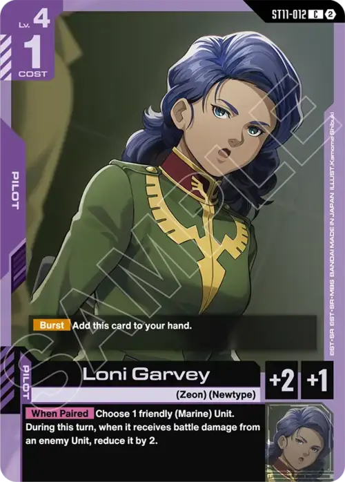 Loni Garvey Card Front