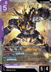 Unicorn Gundam 02 Banshee (Destroy Mode) ST12-006