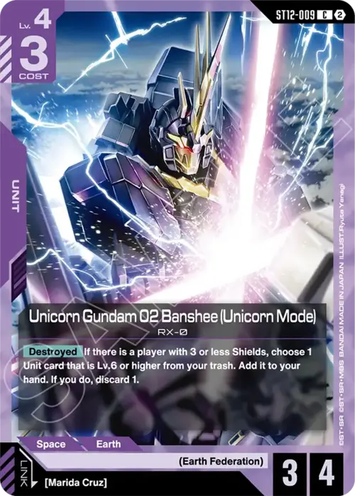 Unicorn Gundam 02 Banshee (Unicorn Mode) Frente