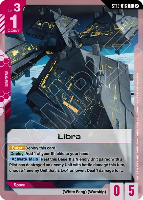 Libra Card Front