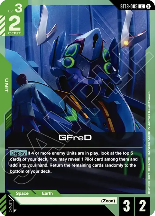 GFreD Card Front