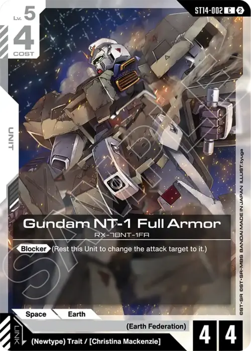 Gundam NT-1 Full Armor Card Front