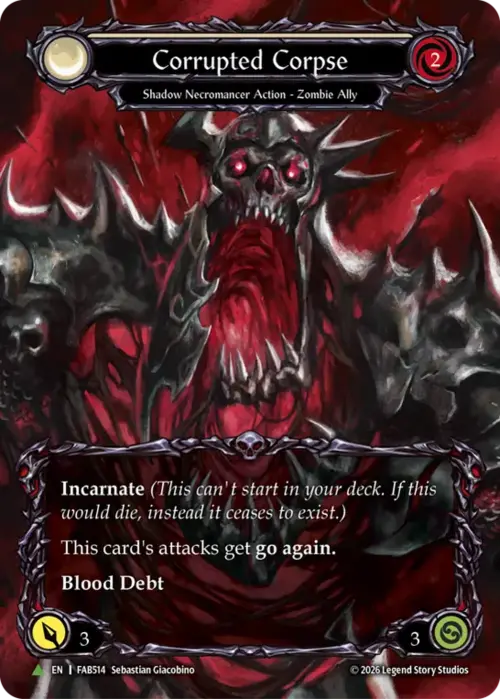 Corrupted Corpse Card Front