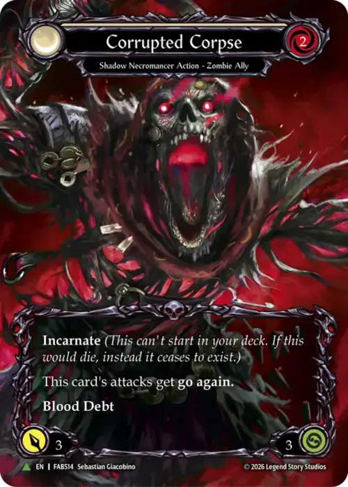 Corrupted Corpse Card Front