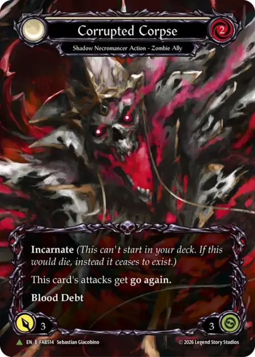 Corrupted Corpse Card Front