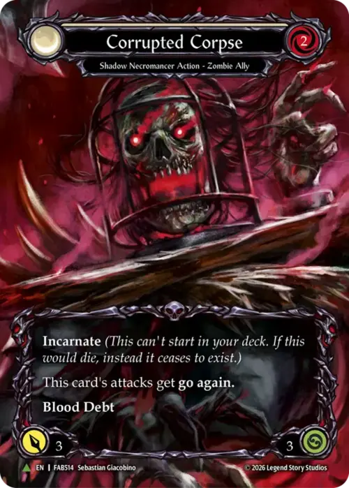 Corrupted Corpse Card Front
