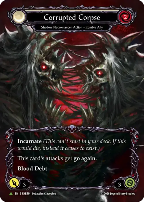 Corrupted Corpse Card Front