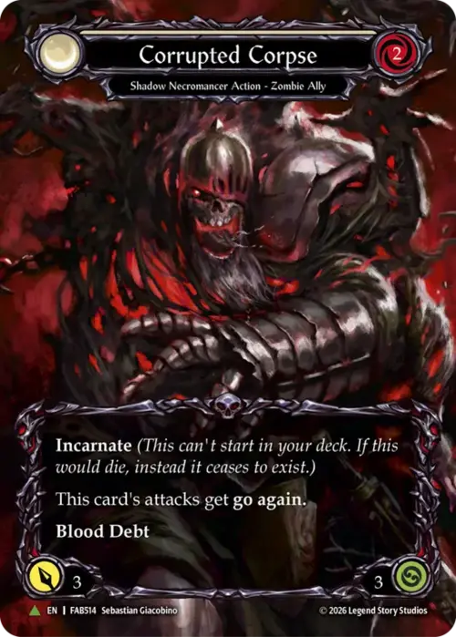 Corrupted Corpse Card Front
