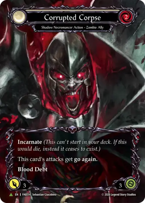 Corrupted Corpse Card Front