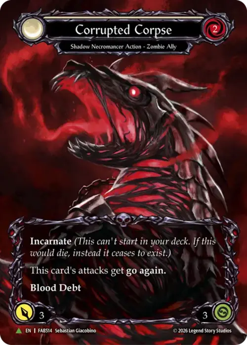 Corrupted Corpse Card Front