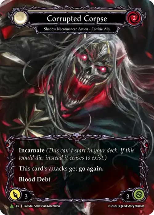 Corrupted Corpse Card Front