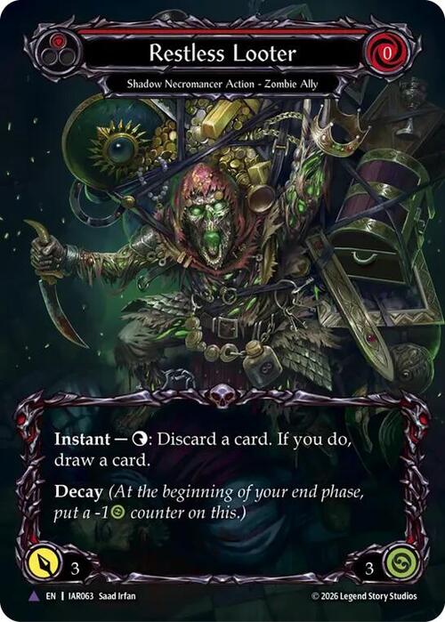 Restless Looter Card Front