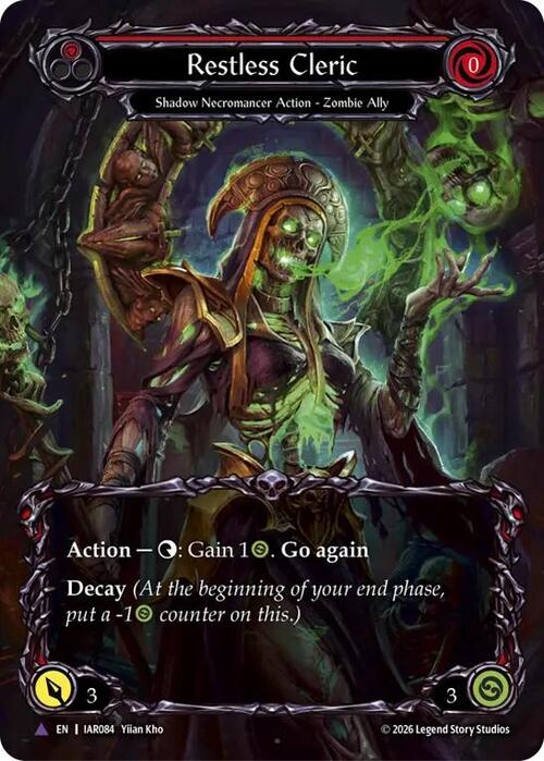 Restless Cleric Card Front