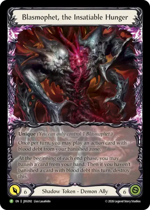 Blasmophet, the Insatiable Hunger Card Front